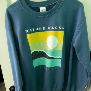 Nature back crewneck